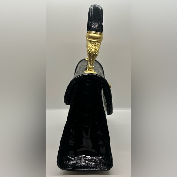 Barry Kieselstein Cord Vintage Black Alligator Small Trophy Bag - Picture 5 of 14